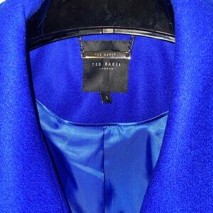 EUC Ted Baker Women's Royal Blue Pea Coat